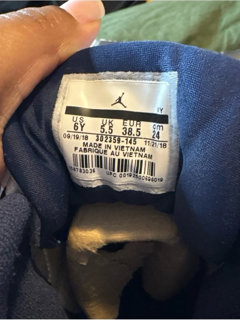 Jordan Kids Basketball Sneakers - Navy & White